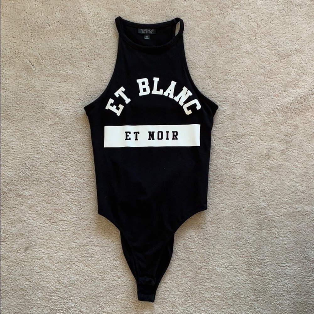Black topshop bodysuit